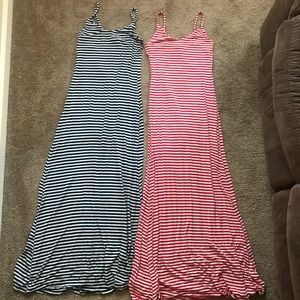 Women’s Striped Black & White Maxi Dress